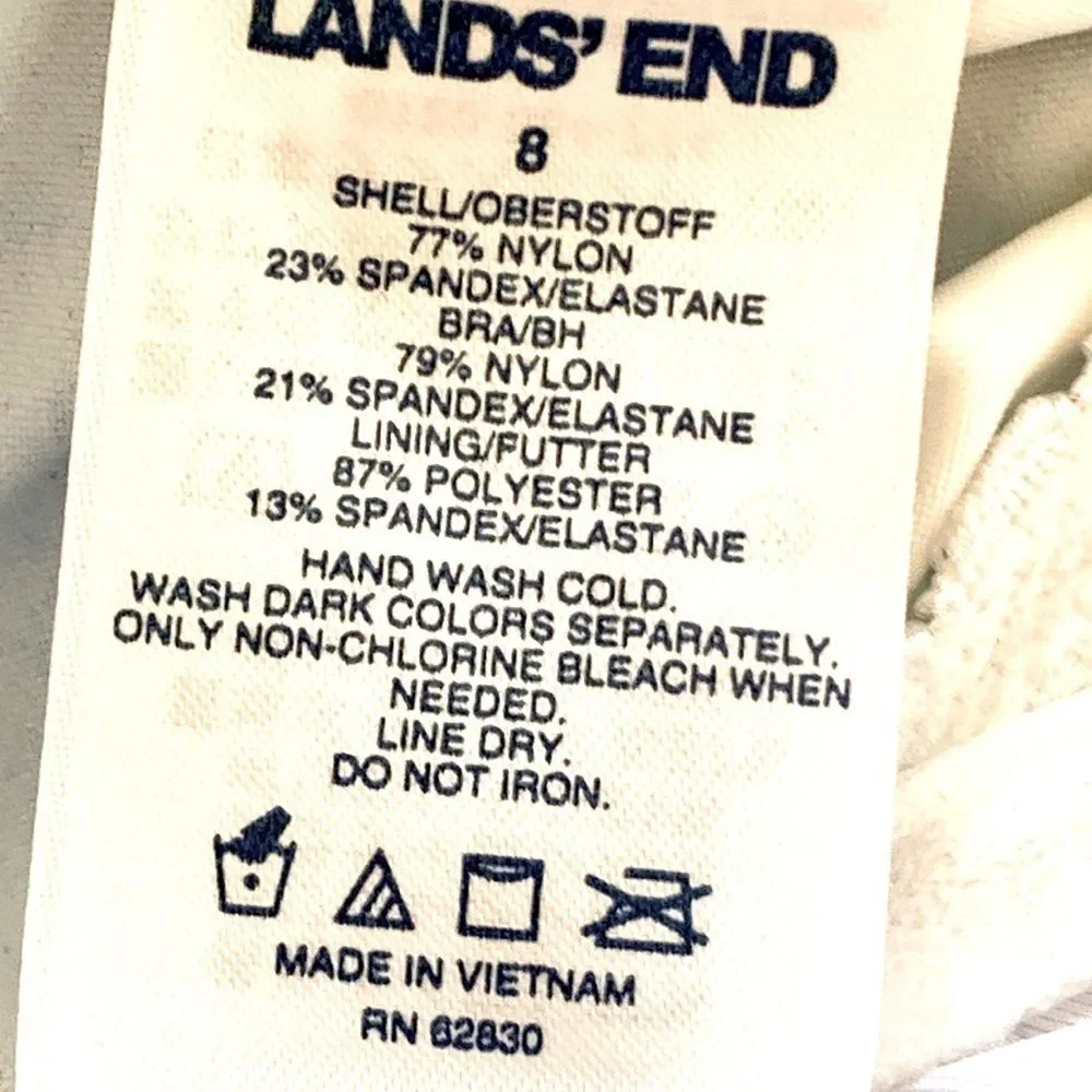Lands End Swim Suit Tops SIZE 8